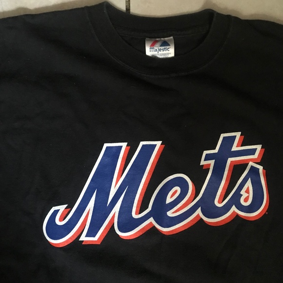 Men’s New York Mets Carlos Delgado 21 MLB Majestic t-Shirt Jersey Size Large - Picture 1 of 9